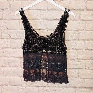 Lace tank top